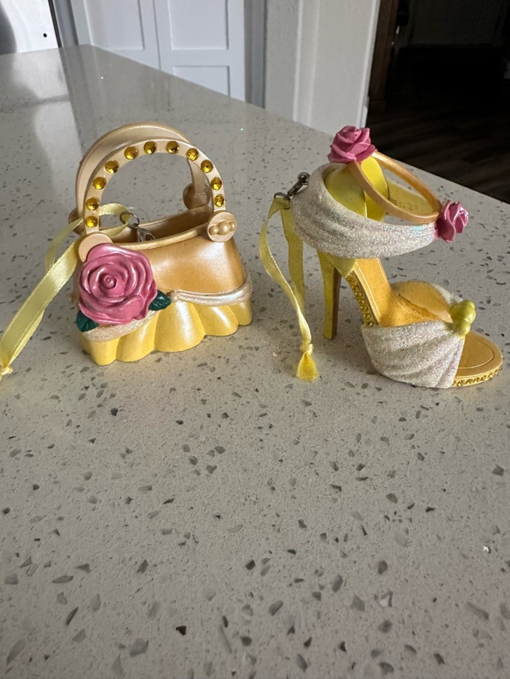 Disney Parks Handbag & Heel ornament Charm Set. Belle from Beauty and the Beast.